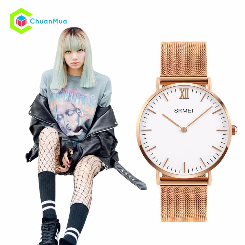 Nơi bán Đồng Hồ Nữ Skmei 1182 Dây Thép Lưới DHA427 D1527 - Vàng