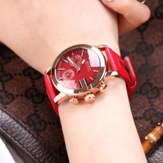 Đồng hồ nữ thương hiệu GUOU mặt 5 kim dây da thời trang ST-G8073
