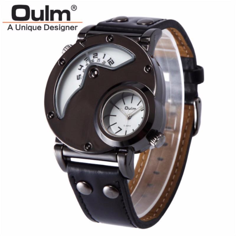 Đồng hồ thể thao OULM dual time (Trắng) bán chạy