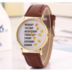 ĐỒNG HỒ THỜI TRANG NỮ DÂY DA NỮ MONSUNDAY CỰC XINH XẮN (DÂY NÂU)
