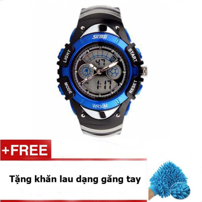 Nơi bán Đồng hồ trẻ em skmei 0998 (Xanh dương) + Quà tặng