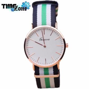 Đồng hồ Unisex dây vải cao cấp TimeZone Genava Nato Fashion Boy (Ngũ Sọc) + Tặng Kèm Hộp  