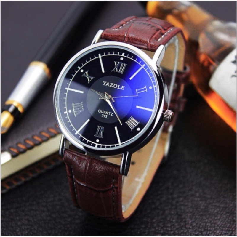 Nơi bán Đồng hồ yazole 313 dây da sang trọng