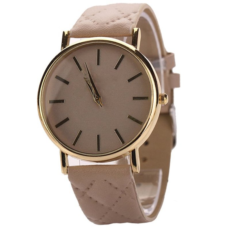 Nơi bán Easybuy Women Classic Casual Geneva Roman Leather Band Analog
Quartz Wrist Watch Beige - intl
