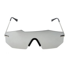 Giá Niêm Yết European Unisex Personalized Two-beam Mirror Sunglasses (White Quicksilver) – intl   crystalawaking