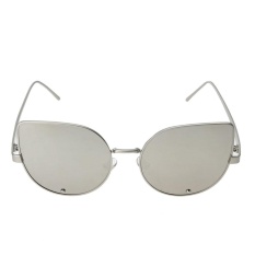 Thông tin Sp Female Cat Eye Trendy Street Snap Small Size Wide Side Diamond Sunglasses(Silver)-one size – intl   UNIQUE AMANDA