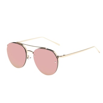 Female New Arrival Chic Colorful Sea Lens Sunglasses(Gold)-one size - intl  