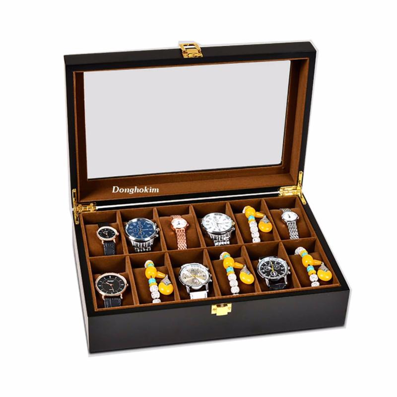 Hộp đựng đồng hồ, hộp đựng đồng hồ bằng gỗ, hộp đựng đồng hồ gỗ giá rẻ, hộp đồng hồ gỗ cao cấp, hộp đựng 12 đồng hồ chất lượng bán chạy
