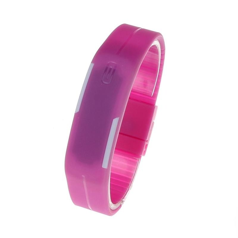 Hot Sale!Ultra Thin Men Girl Sports Silicone Digital LED Sports Bracelet Wrist Watch PK - intl bán chạy