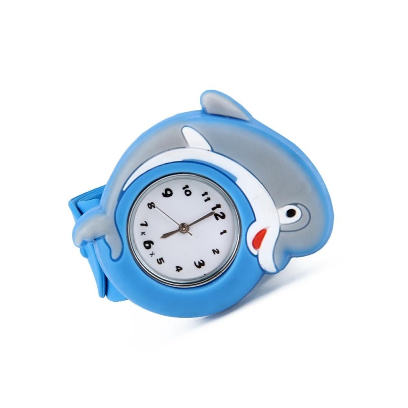 Nơi bán Kids Blue Dolphin Silicone Slap-on Strap Quartz Movement Watch - intl