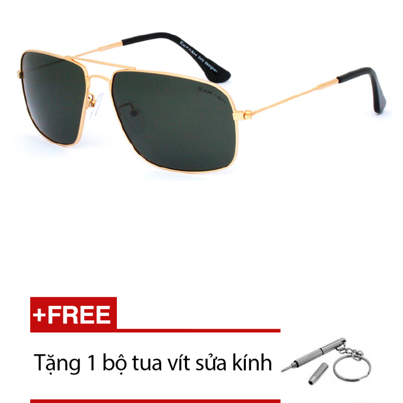 Giá bán Kính mát Exfash EF5974 C02 (Trắng bạc tròng tráng thủy trắng) + Tặng 1 bộ tua vít sửa kính