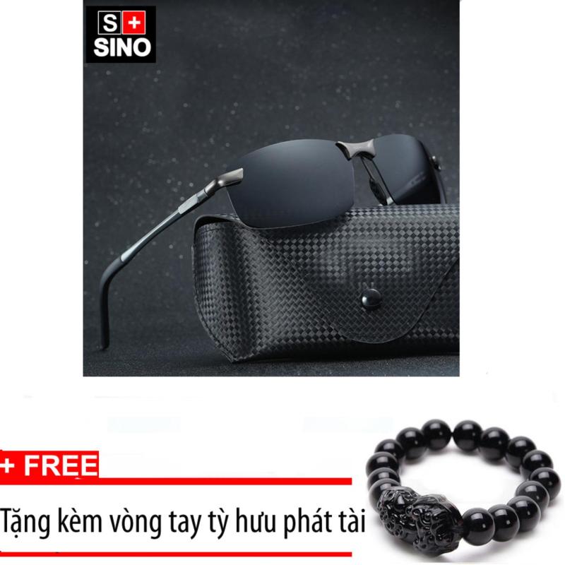 Giá bán Kính mát nam Sino SN969 cao cấp + Tặng kèm vòng tay phong thủy