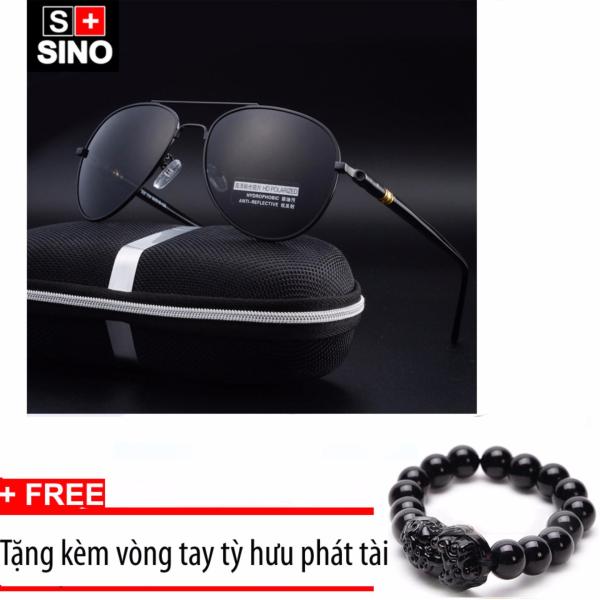 Giá bán Kính mát nam  thời trang cao cấp SINO SN686+ Tặng kèm vòng tay phong thủy