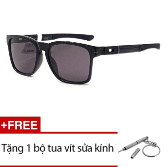 Kính mát Oakley CATALYST OO9272 08 (Đen) + Tặng 1 bộ tua vít sửa kính  