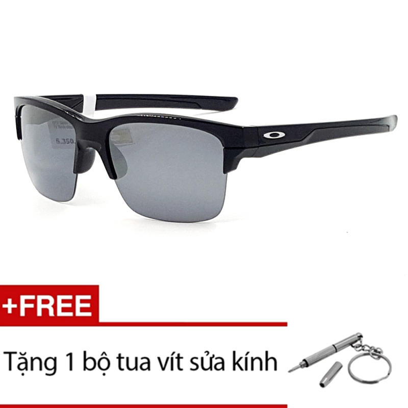 Giá bán Kính mát Oakley THINLINK OO9317 04 (Đen) + Tặng 1 bộ tua vít sửa kính