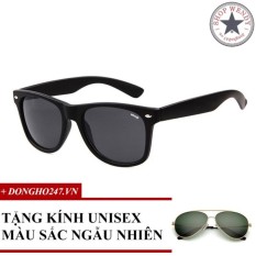 Kính râm Wendy kiểu dáng Wayfarer K11 – 1AV (Đen) + Tặng kính unisex ngẫu nhiên