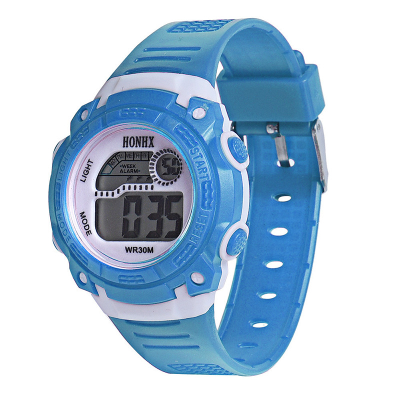 Nơi bán LED Digital Electronic Multifunction Waterproof Children Watch
(Light Blue) - intl