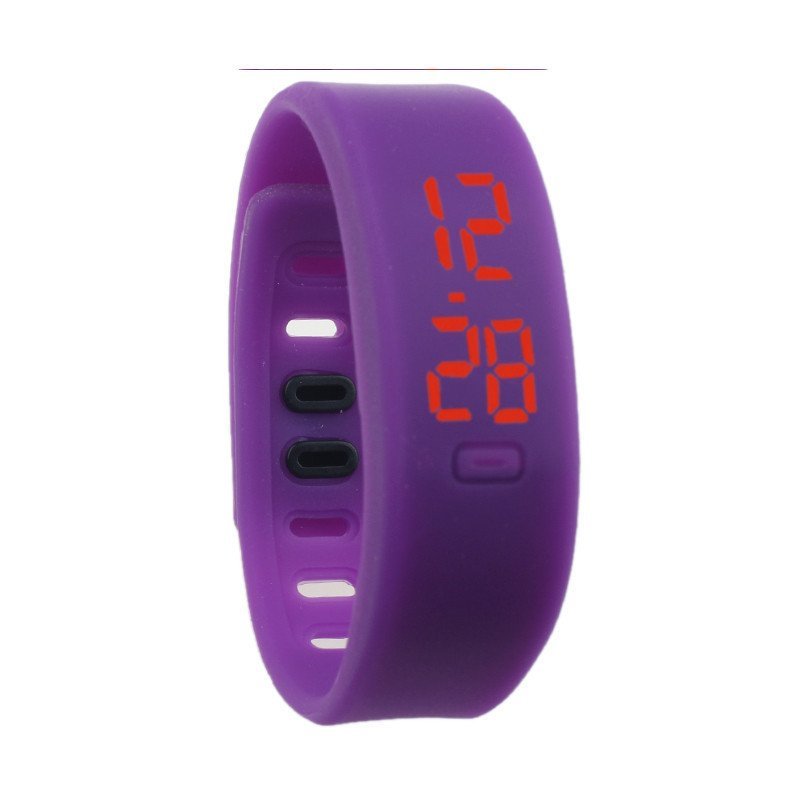 Mens Womens Rubber LED Watch Date Sports Bracelet Digital Wrist
Watch Purple bán chạy
