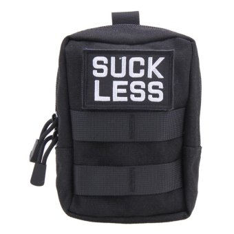 Military Tactical Waist Bag EDC Molle Pouch Tool Zipper Waist Pack(Black) - intl  