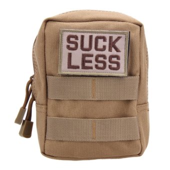 Military Tactical Waist Bag EDC Molle Pouch Tool Zipper Waist Pack(Brown) - intl  