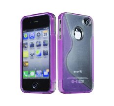 Báo Giá niceEshop S Line Wave TPU Silicone Case for iPhone 4 4S (Purple) – Intl niceE shop