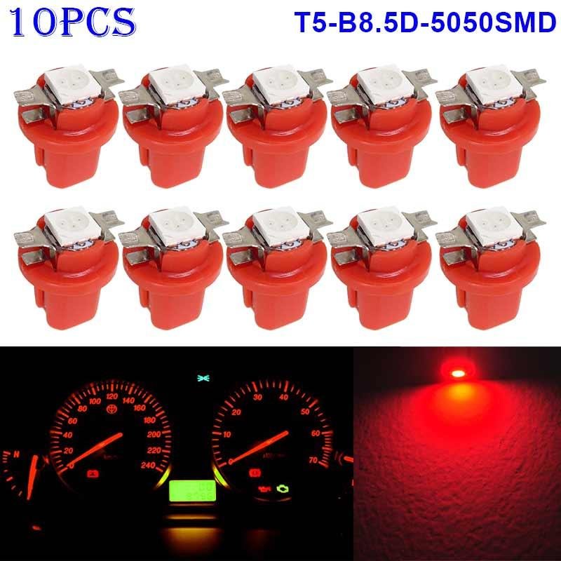 PAlight 10pcs T5-B8.5D-5050smd LED SMD Lamp Car .