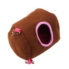 Sang trọng Cotton Võng Treo Cây Giường Nhà Tổ cho Chuột Hamster Sóc (Nâu) (L)-quốc tế
