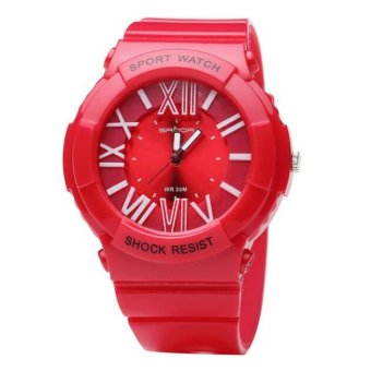 SANDA Quartz Watch Men Women Watches 2016 Top Brand Luxury Famous Wristwatch Male Female Clock Wrist Watch Ladies Quartz-watch(Red) -...