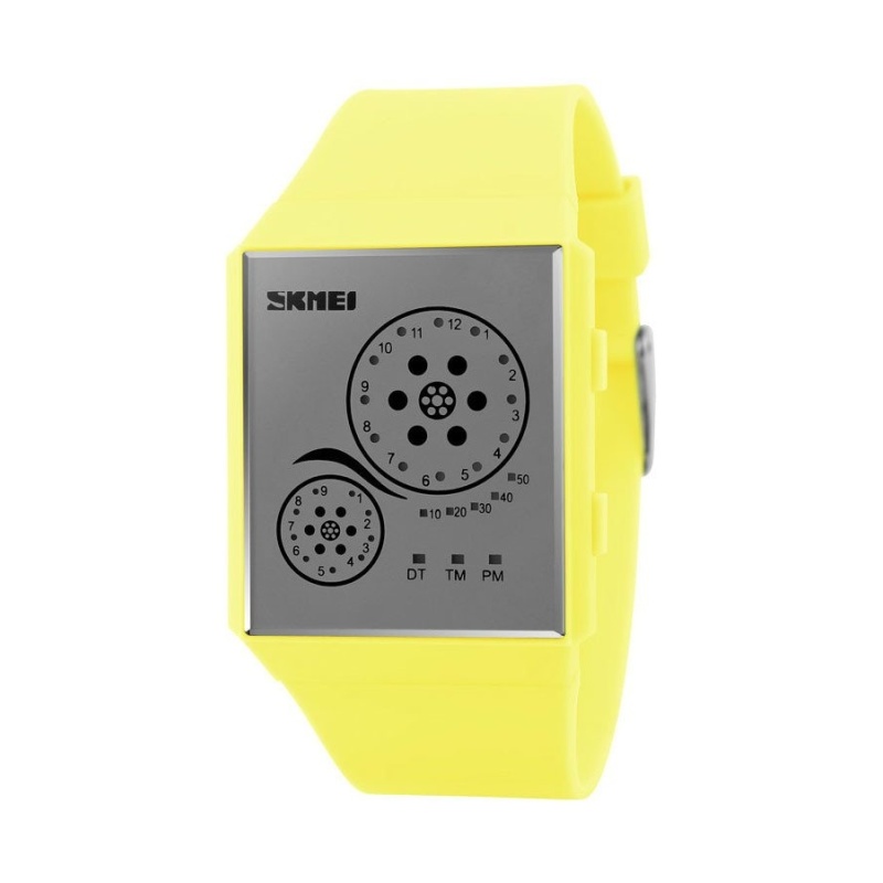 Nơi bán Skmei 1073 Unisex Sports Watch With LED (Yellow)