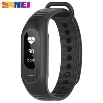 Skmei B15p Women's Digital Blood Pressure Heart Rate Monitor Wrist Watch Fitness Sports Bluetooth LED Waterproof Bracelet Watch - Black...