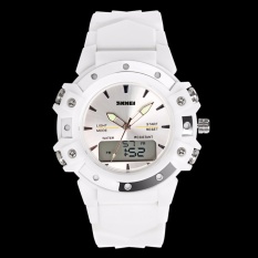 Địa Chỉ Bán SKMEI Brand Womens Watches Dual Time High Quality Quartz-Digital Wristwatch Excellent 5ATM Water Resistant Analog-Digital Watch 0821 – intl   topseller mall