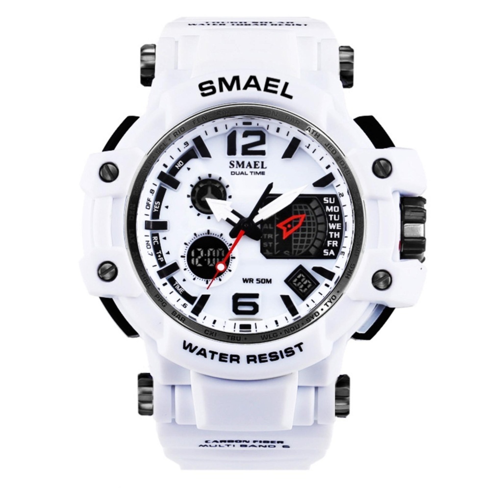 SMAEL Brand Watch 1509 Business Fashion Digital Watch Sports Dual Display Wristwatch Quartz Outdoor Electronic Clock Reloj Masculino - intl