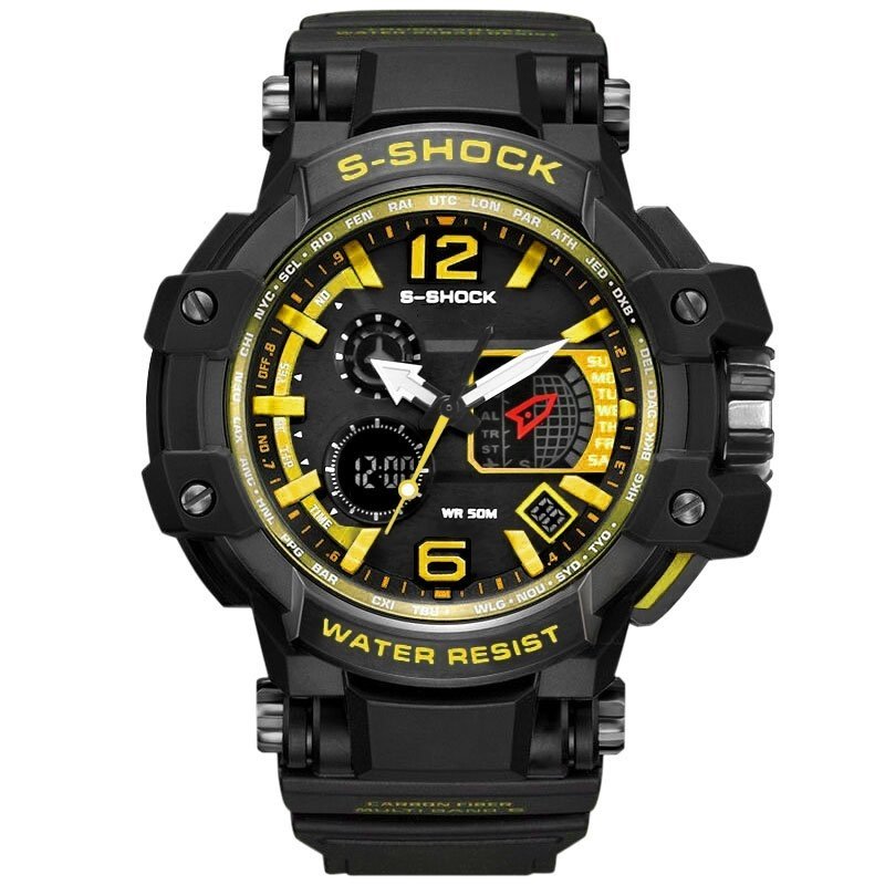 SMAEL Brand Watch 1509 Business Fashion Digital Watch Sports Dual Display Wristwatch Quartz Outdoor Electronic Clock Reloj Masculino - intl