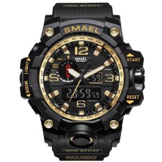 SMAEL Brand Watch 1545 Men’s Watches New Style Brand Men LED Digital Quartz Watch Waterproof All Black Military Sport Man Clock Relogio Masculino – intl