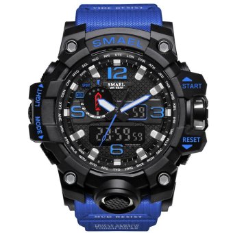 SMAEL Watch 1545 S-SHOCK Series of Gold Jungle Luxury Style Outdoor Sports Mens Dual Display Electronics Watch - intl  