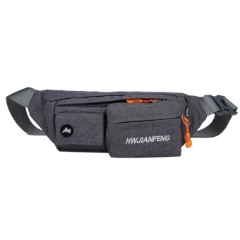 Sports Travel Waist Pack Chest Pack Running Bag Outdoor Phone Pouch(Grey) - intl  