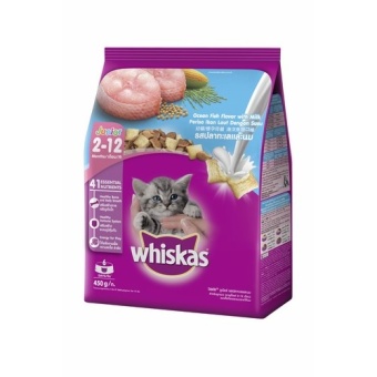 Thức Ăn Cho Mèo Con Whiskas Vị Cá Biển Và Sữa Dạng Túi 450gr  