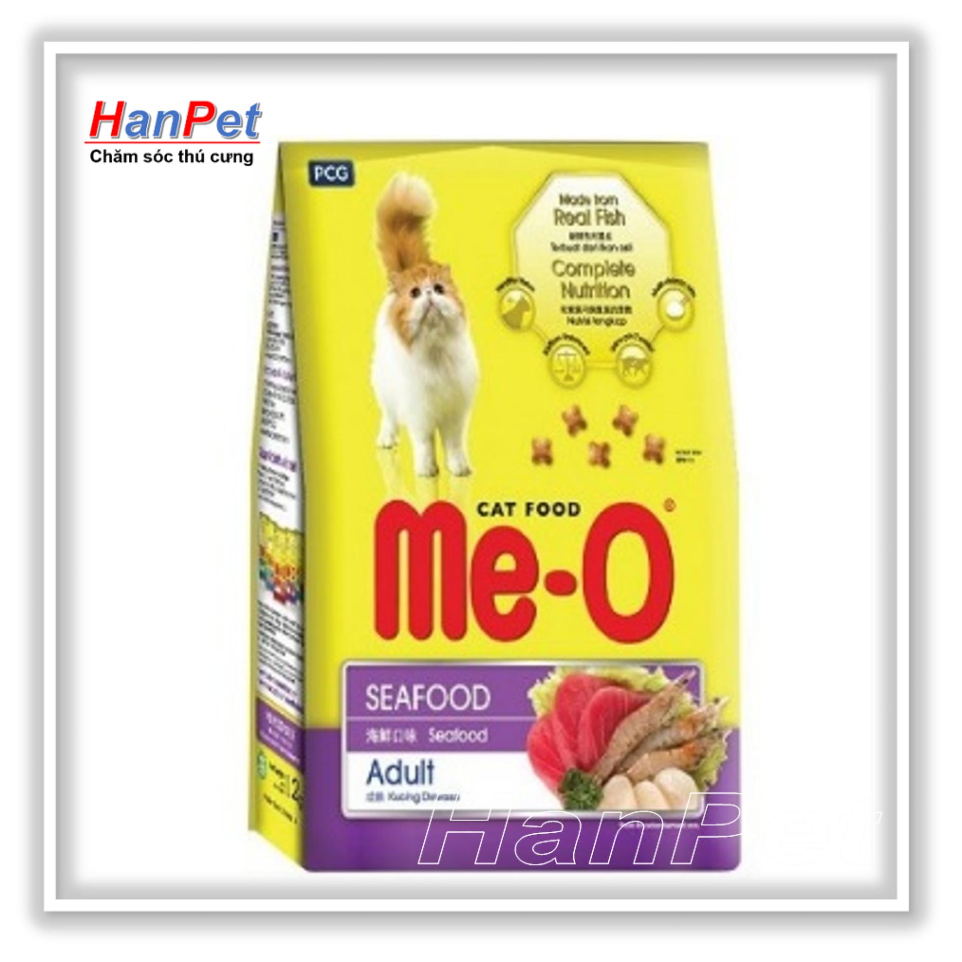 Thức ăn dạng hạt cho mèo lớn ME-O 350gr ( vị Hải sản) hanpet 201e