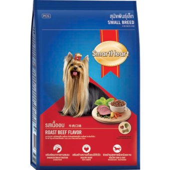 Thức ăn dành cho chó nhỏ SmartHeart hương vị thịt bò nướng 3kg  