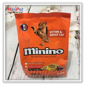Thức ăn hạt phẩm chất Pháp Quốc cho mèo mọi lứa tuổi Minino - Gói 480g - sunzin 233  