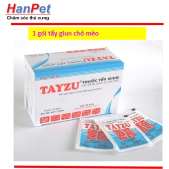 Thuốc tẩy giun chó mèo gói 4g (hanpet 403)  