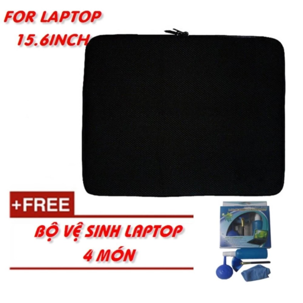 Túi chống sốc Laptop 15.6 Inch + bộ vệ sinh Laptop 4 món