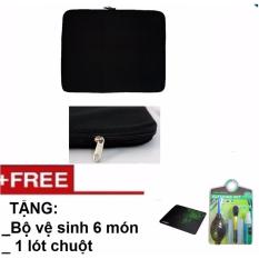 Túi chống sốc Laptop 17 inch Tặng Bộ vệ sinh 6 món, lót chuột