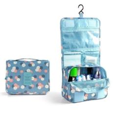 Túi đa năng chống thấm Toiletry nhiều ngăn (Hoa xanh)