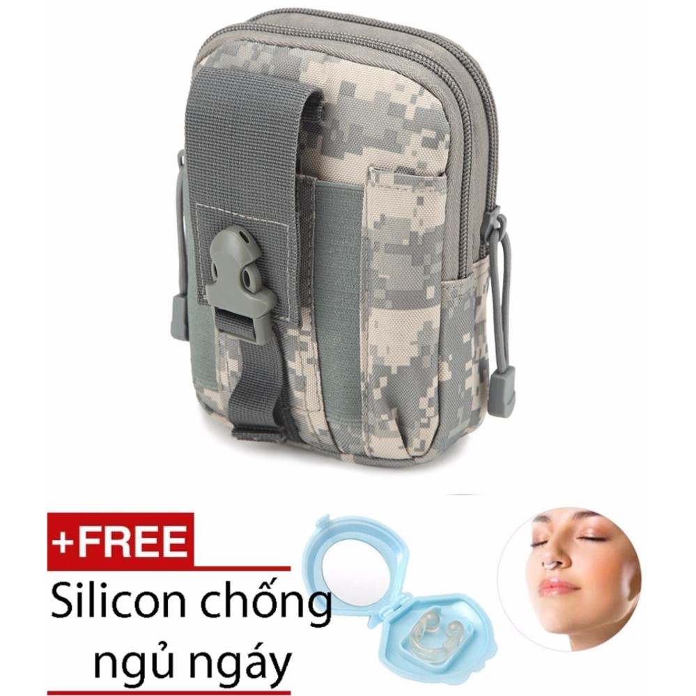 Túi EDC đeo hông du lịch chống nước (Màu ACU)+ Tặng kèm 1 silicon chống ngủ ngáy SYT.T88