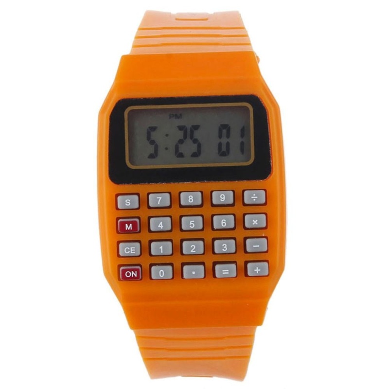 Unsex Silicone Multi-Purpose Date Electronic Wrist Calculator Watch OG - intl bán chạy