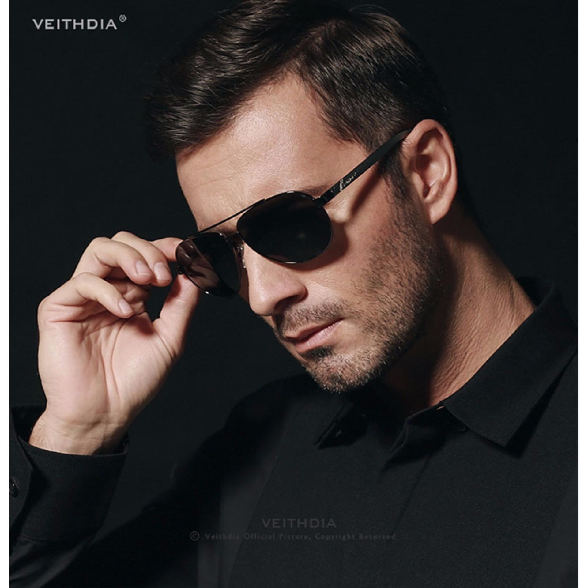 VEITHDIA Aluminum Magnesium Polarized Mens Sunglasses Men Eyewear Accessories 2605