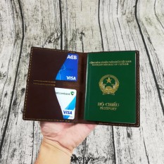 Chỗ nào bán Ví đựng passport da bò handmade  