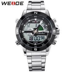 Bảng Giá WEIDE Brand Men Sports Watches Men’s Quartz Watch Analog Digital Military Army Diver Full Steel Wristwatches 1104 – intl  