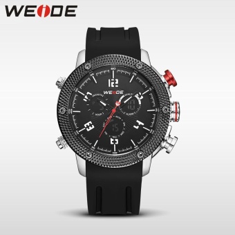 WEIDE Men's Watches Military LCD Digital Date Watches Sports Waterproof Black - intl  